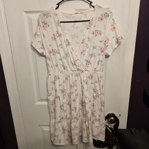 No Boundaries White Floral Dress